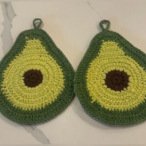 Two (2) Mud Pie Avocado Fiesta Pot Holders